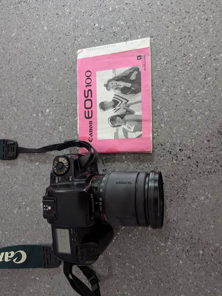 Canon EOS 100 Film Camera with Tamron AF Lens and Hama Filter