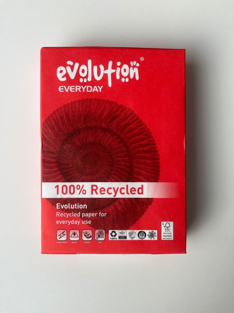 Evolution Everyday Recycled Paper A4 80 GSM White Boxed 2 Reams (1000 in Total)