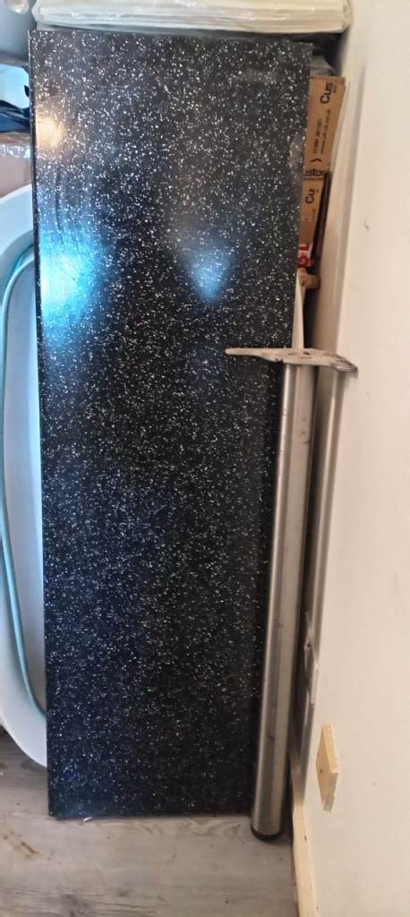 Black glittery breakfast bar and leg