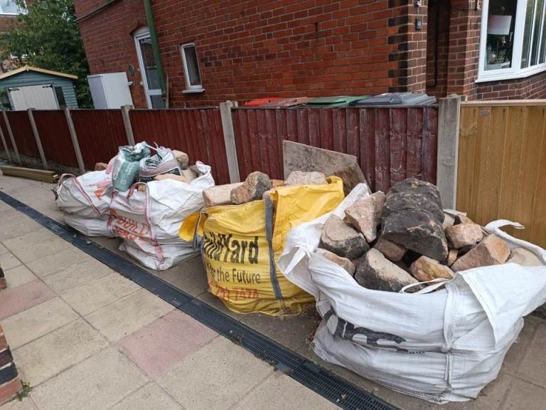  reclaimed Sandstone Walling Blocks bricks Wall Projects or Rockery stones 6-7 meter