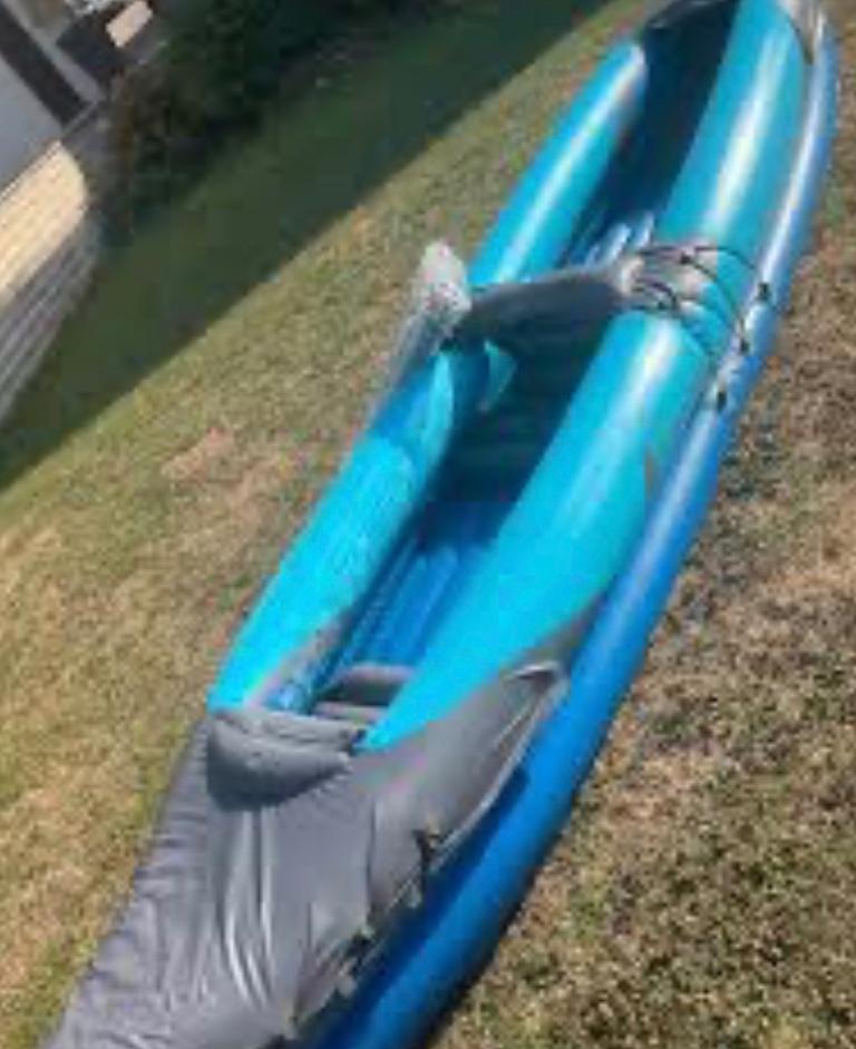 Kayak 2 man inflatable kayak with pump bag paddle etc
