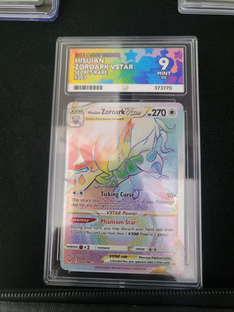 Hisuian Zoroark VSTAR Pokémon Card - Secret Rare Mint 9