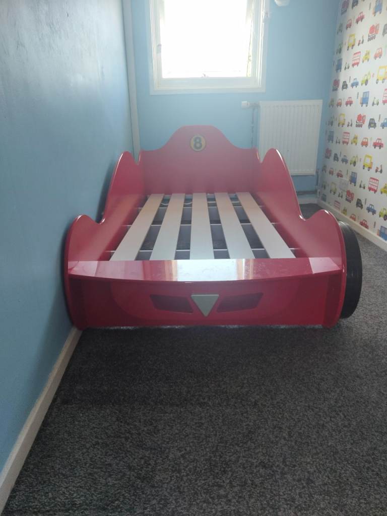 Red Racing Car Toddler Bed – Good Condition