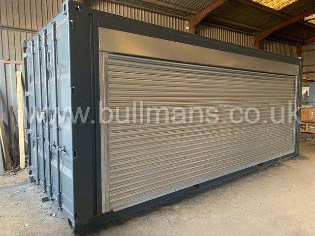 20ft Shipping Container with Full Side Electric Roller Shutter & Electrics