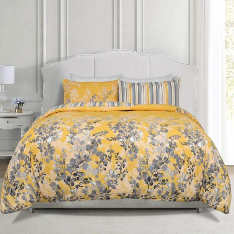 Premium 3 PCs Microfiber Printed Duvet Cover Set 