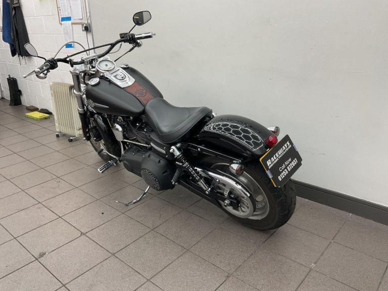 HARLEY-DAVIDSON DYNA FXDF FAT BOB BLACK 2008 08 REG 14,698 MILES, 1584CC