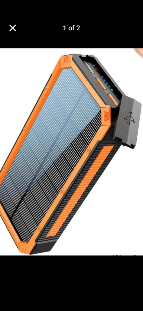 Solar Power Bank 20000 mAh-Brand New