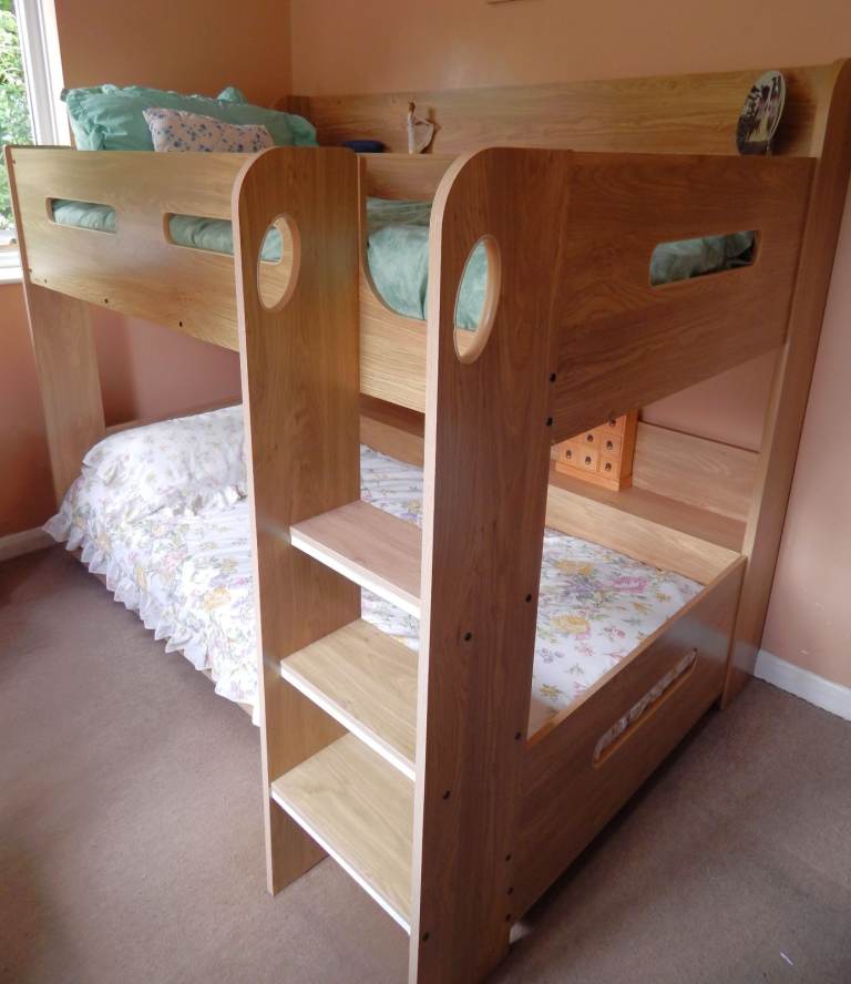 Ikea SKY Adult Bunk Bed With Storage Shelf