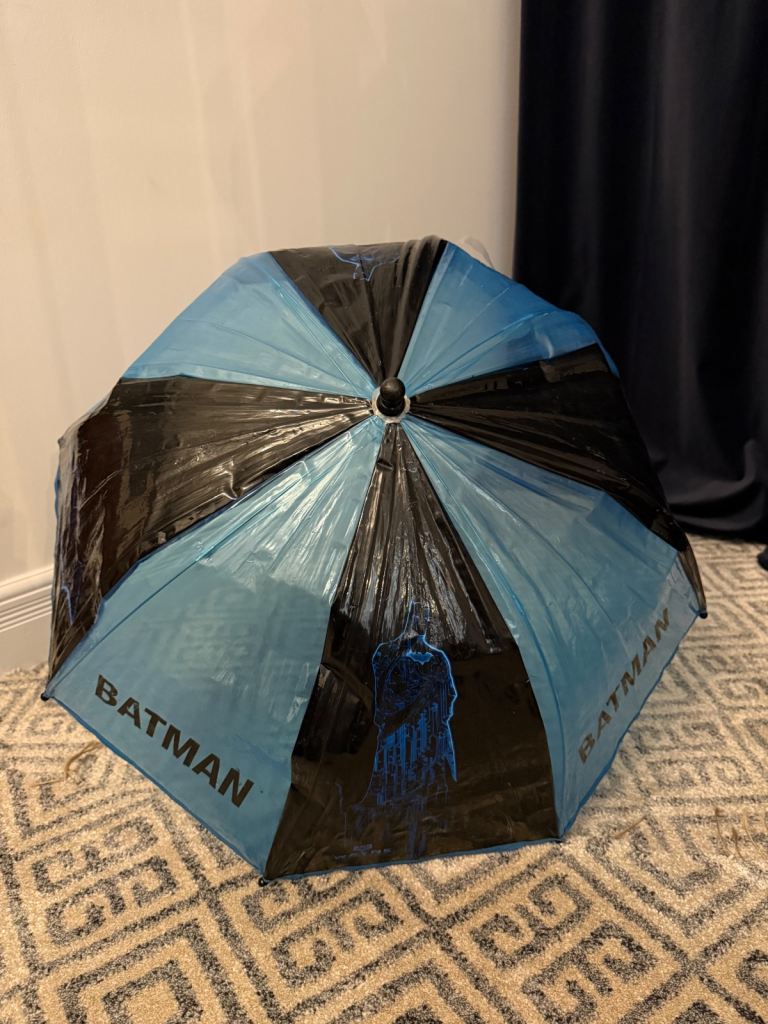Kid’s Batman umbrella black and blue 
