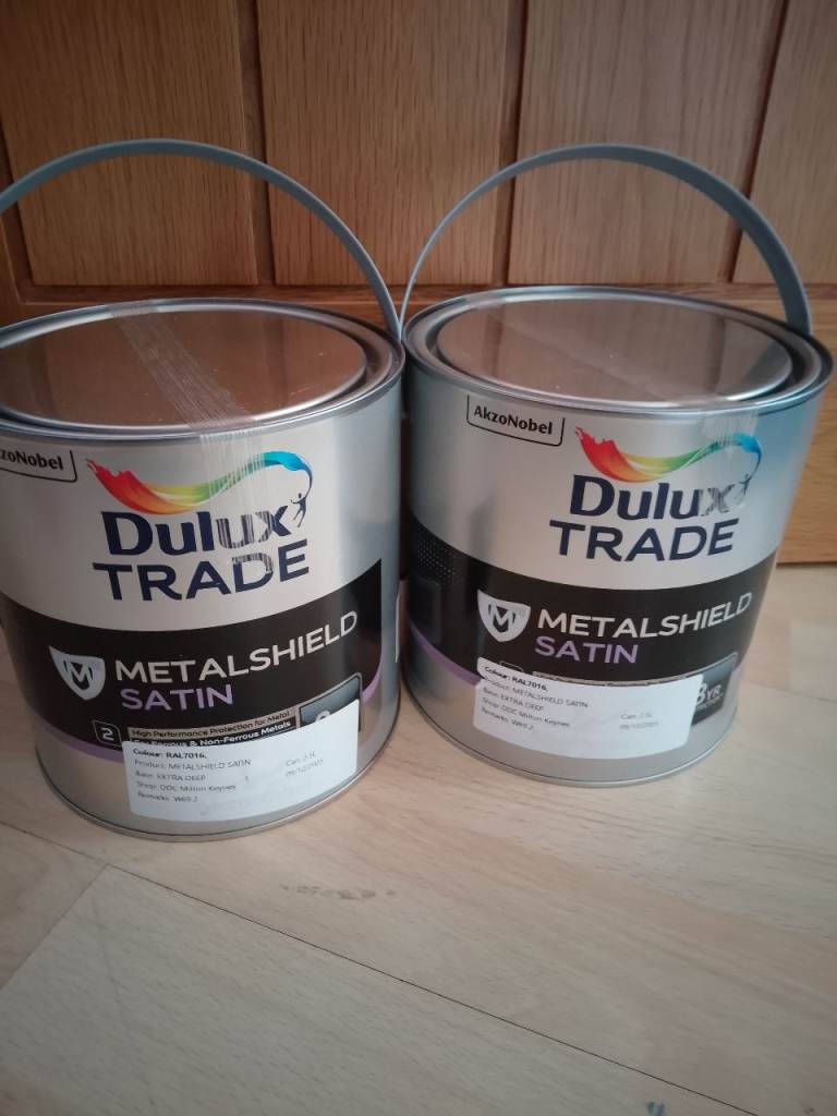 Dulux Trade Metalshield Satin Paint - RAL7016, 2.5L Tins