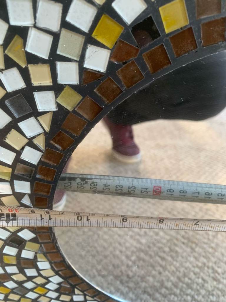 Round Mosaic Mirror
