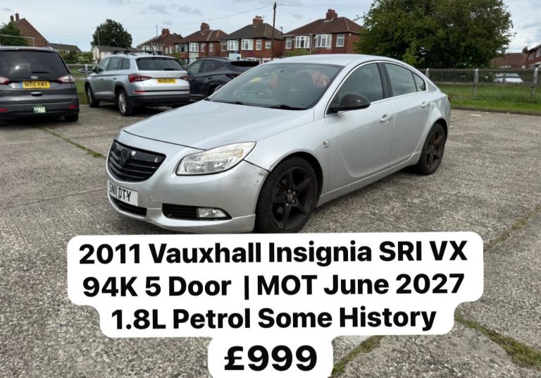 2011 Vauxhall Insignia SRI VX 94K 5 Door  | MOT June 2027 1.8L Petrol Some History