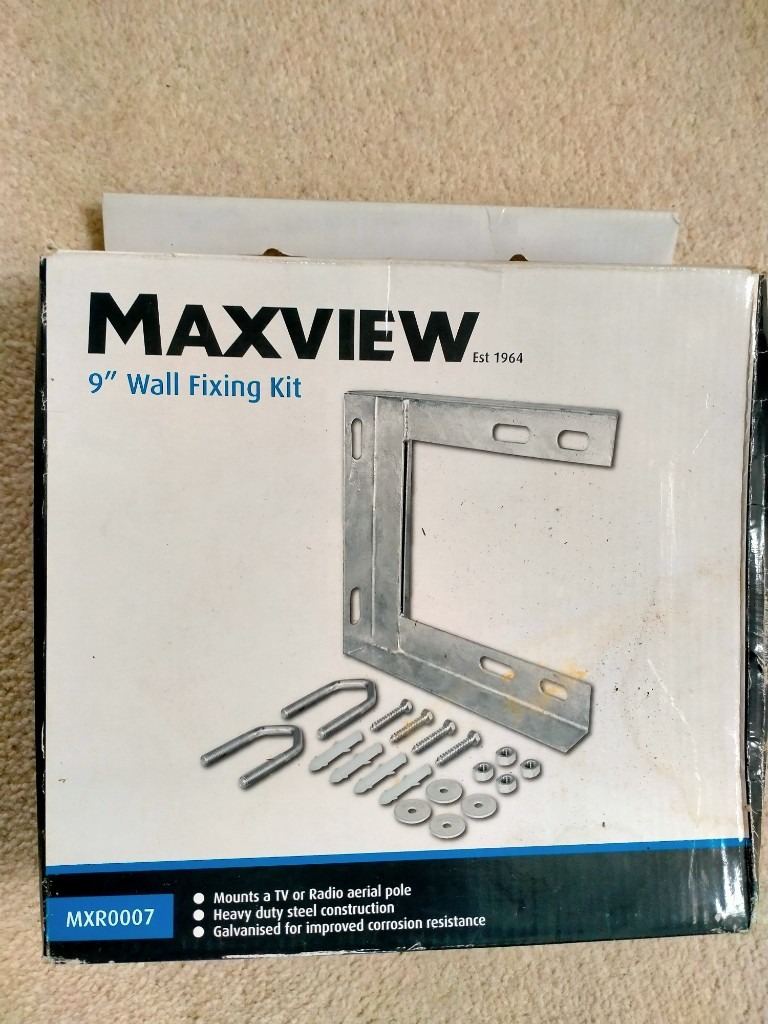 Wall bracket for TV aerial