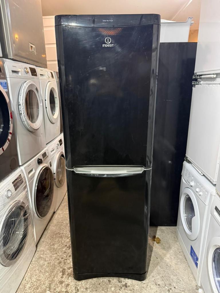 image for Indesit Black Colour Freestanding Fridge Freezer With Free Delivery 🚚 