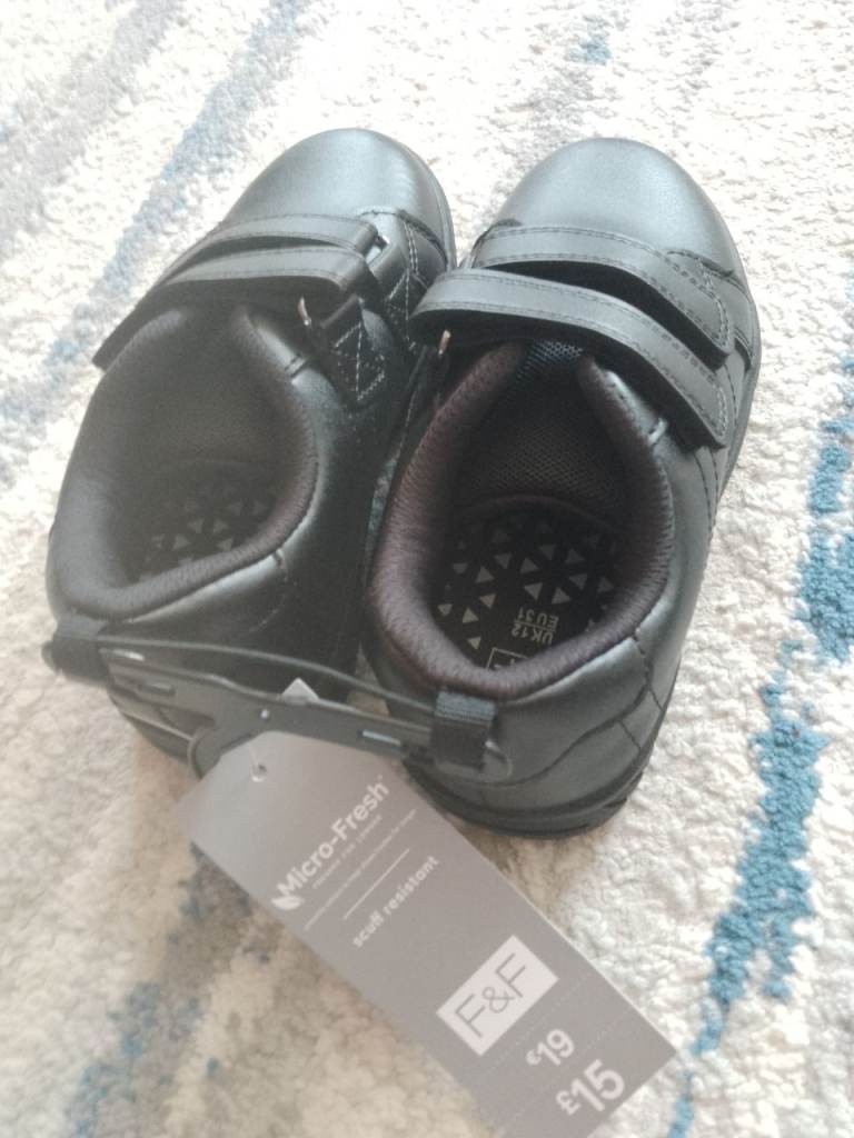 F&F Kids Black School Shoes - New with Tags