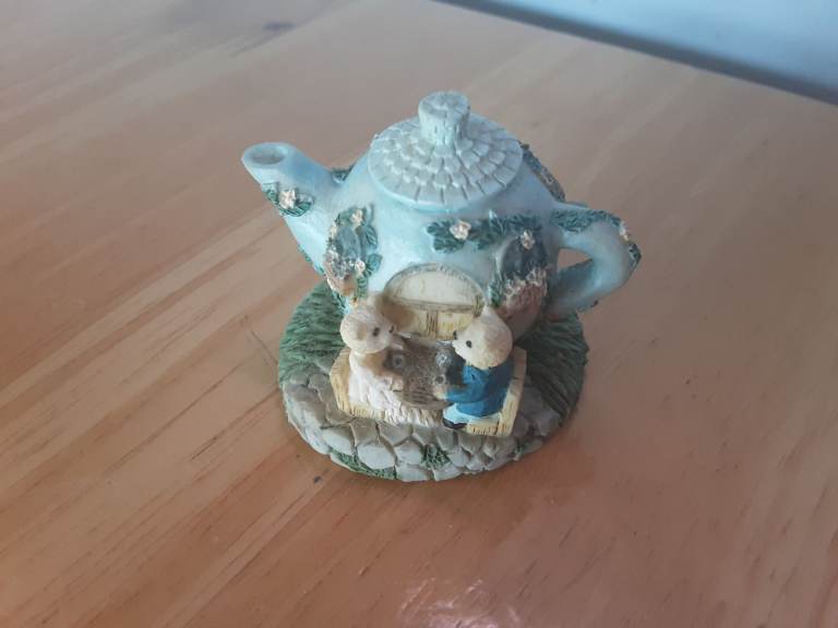 Collectible miniature teapot house by Dezine Moussy