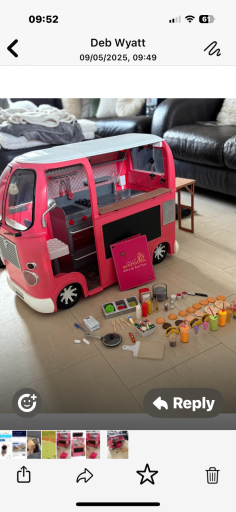 VW Kids T5 van approx 50cm high x 65cm Long see pics as new hardly used pre owned but hardly used