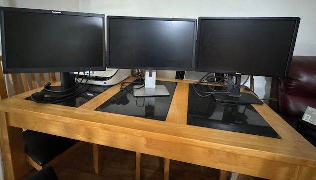 24” 2 Dell &1 Lenovo monitors 