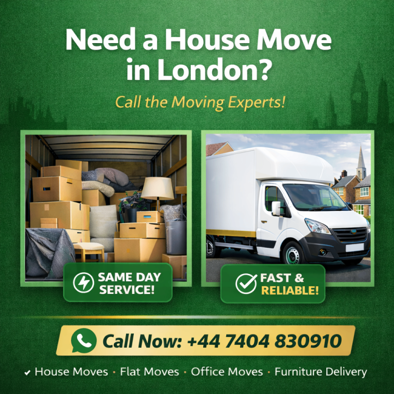  House Move London | Large Luton Van | Fast & Reliable Service | Call Now