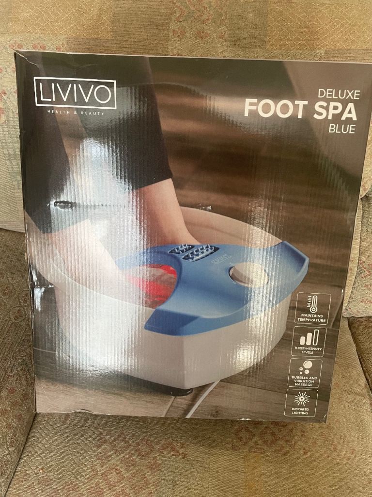 LIVIVO Deluxe Foot Spa - almost new in boxBox