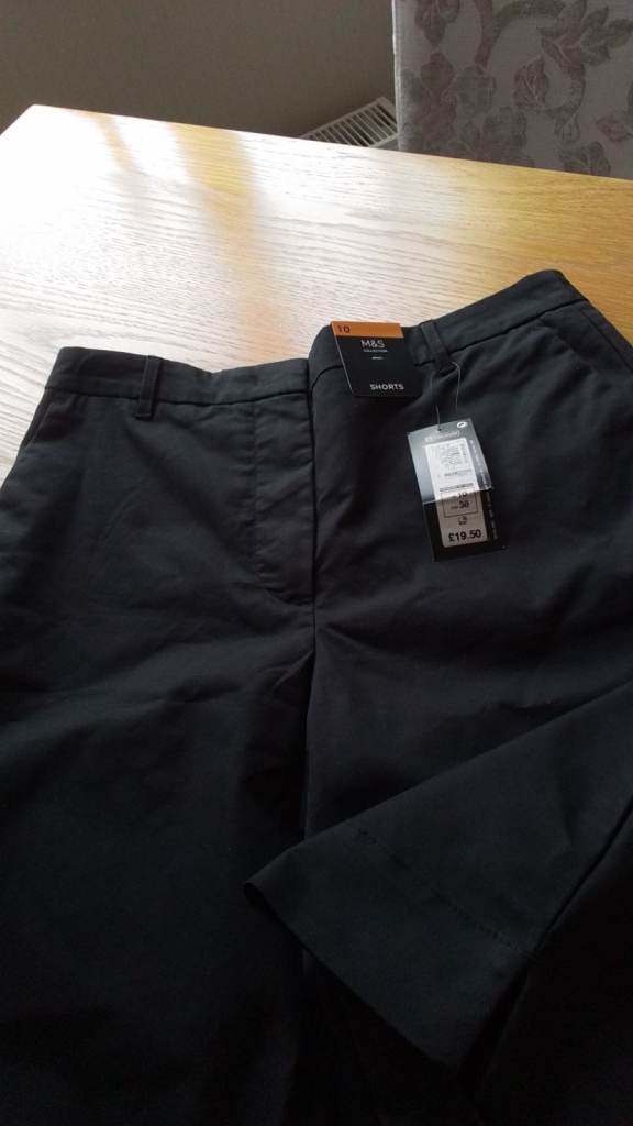 M&S Ladies Shorts.  Black.  Size 10