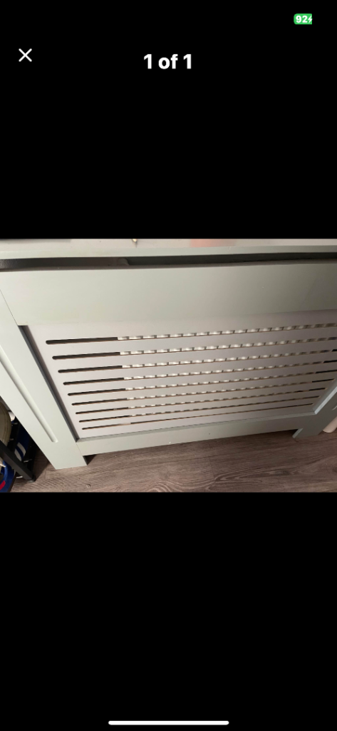 Radiator Cover - Light Grey, Good Condition