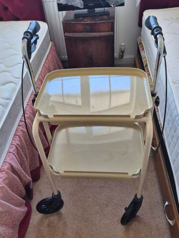 Adjustable Walking Aid Trolley with Two Trays | in Plymouth, Devon