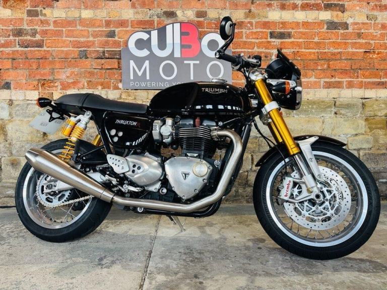 TRIUMPH THRUXTON 1200 R CUSTOM BLACK 2016 65