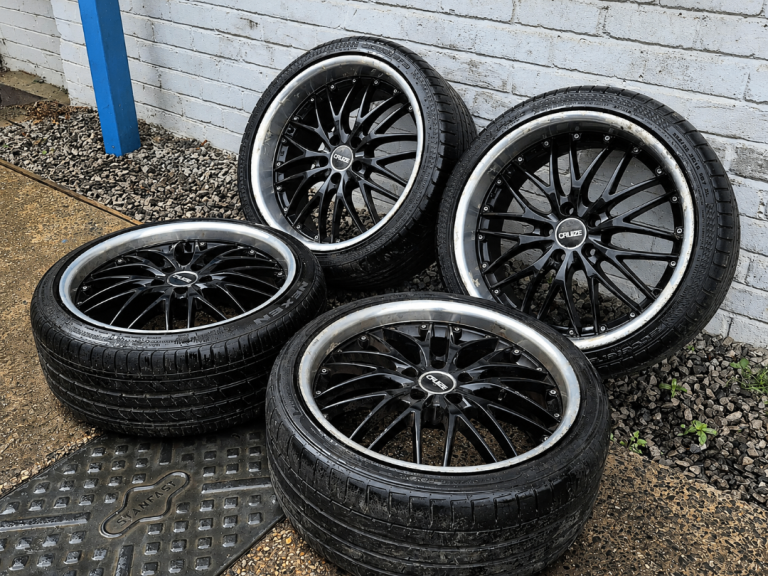 🌟Cruize 19 inch staggered alloy wheels 5x112 WITH MATCHING TYRES 7M++ MERCEDES GOLF CADDY AUDI