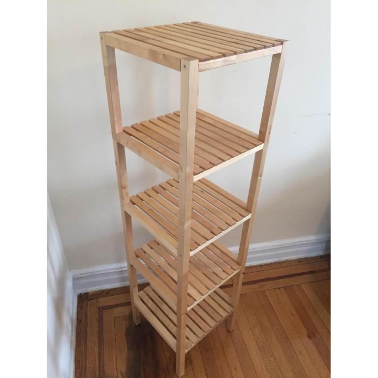 IKEA Wooden Shelf Unit - 5 Tier Storage