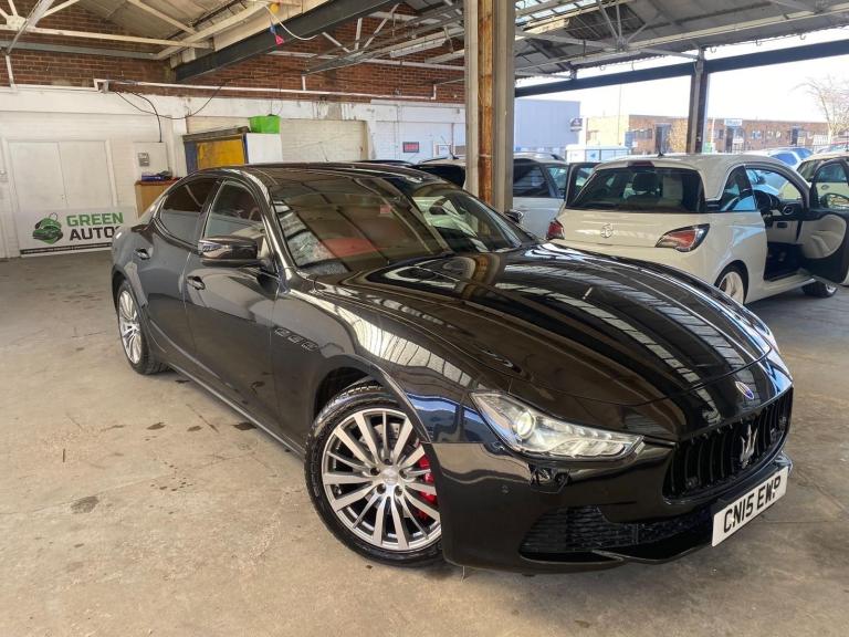 2015 15, MASERATI GHIBLI 3.0 V6 S ZF AUTO, 39K, MOT, FERRARI ENGINE, RED LEATHER, ULEZ FREE