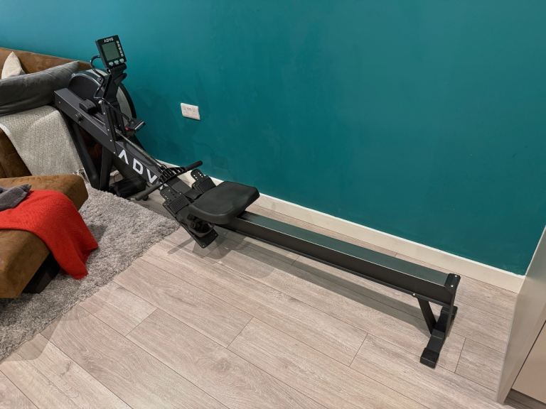 ADVG Bluetooth Wind Resistance Air Rower Rowing Machine - like new