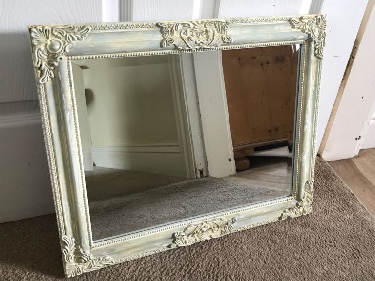 Shabby Chic Verdigris Moulded Mirror