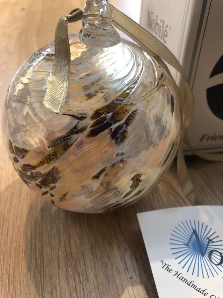 image for Nobile glass friendship ball lovely Christmas present 