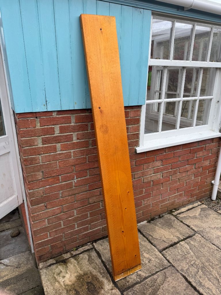 Length of shelf wood 176.5cm by 22cm by 3.5cm