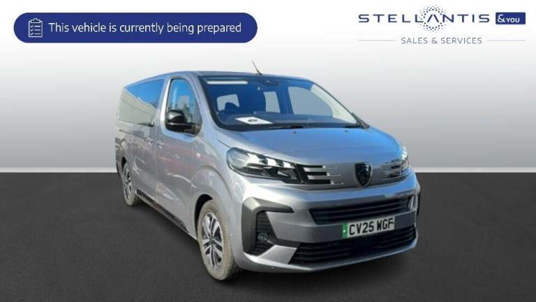 2025 Peugeot Traveller 75kWh Allure Long MPV 5dr Electric Auto LWB (8 Seat, 11kW Charger) (136 ps...