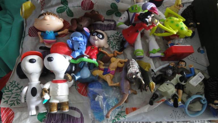 Mixed Bundle of Kids' Action Figures and Small Toys