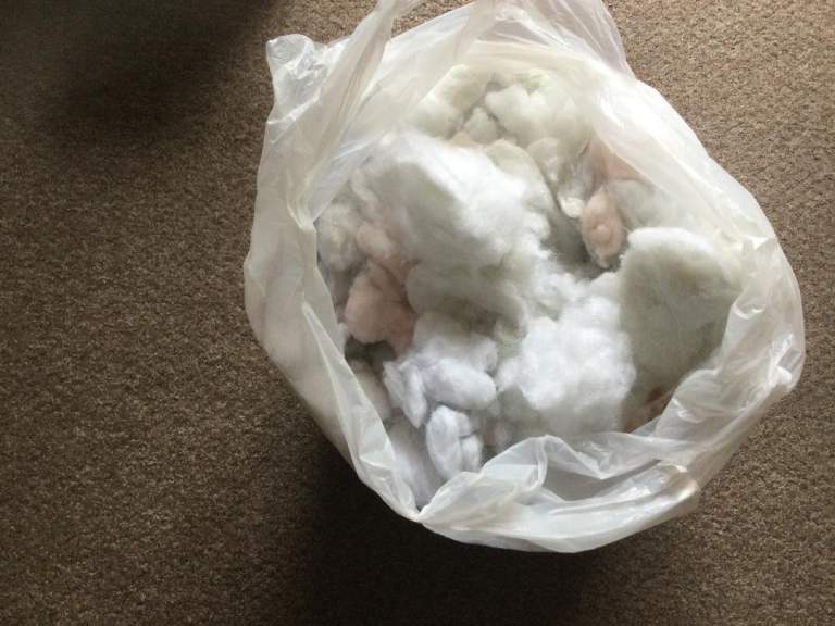 Bag of Stuffing and Foam Chips - Free to Collector