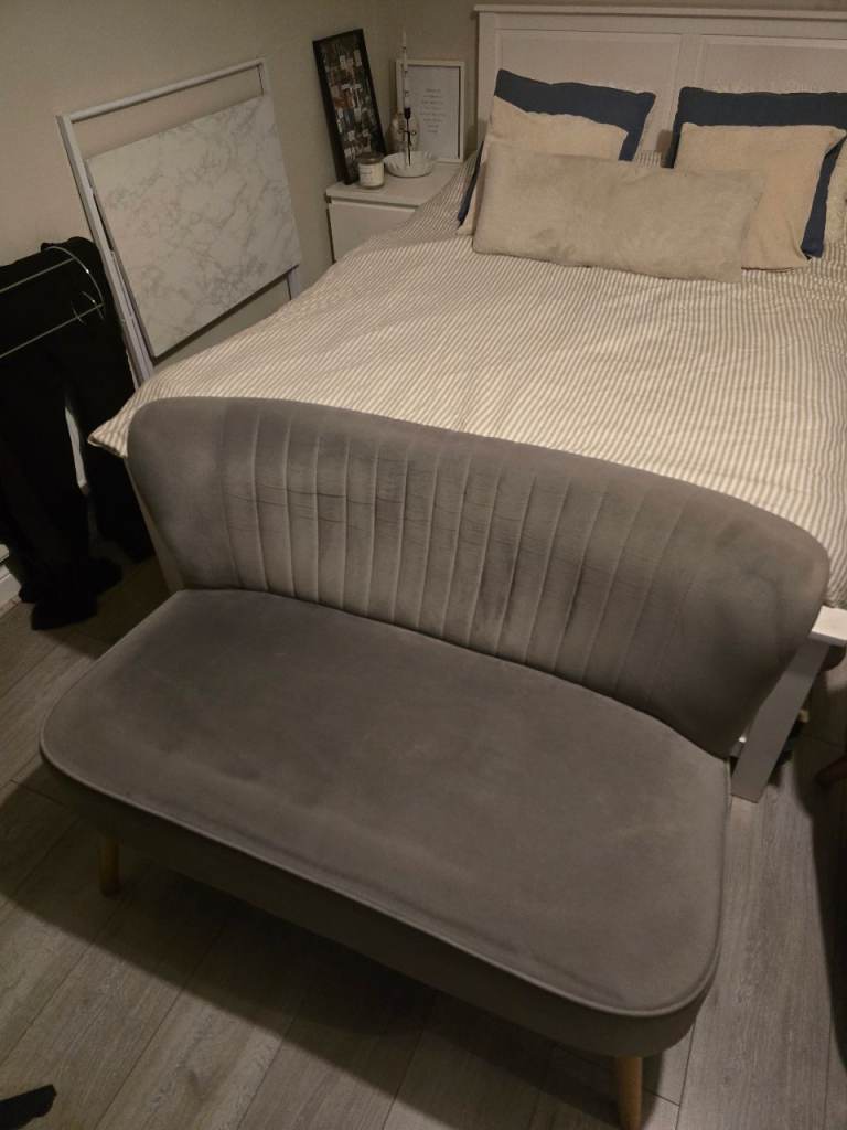 Homebase 2 seater grey sofa to go asap