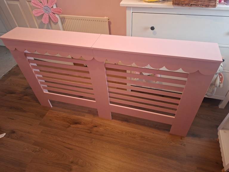 Pink Radiator Cover – Good Condition, Wooden