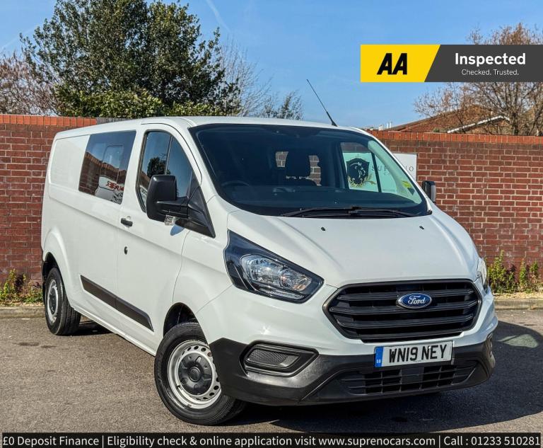 2019 Ford Transit Custom 2.0 300 EcoBlue Crew Van L2 H1 Euro 6 5dr (6 Seat) PANEL VAN Diesel Manual