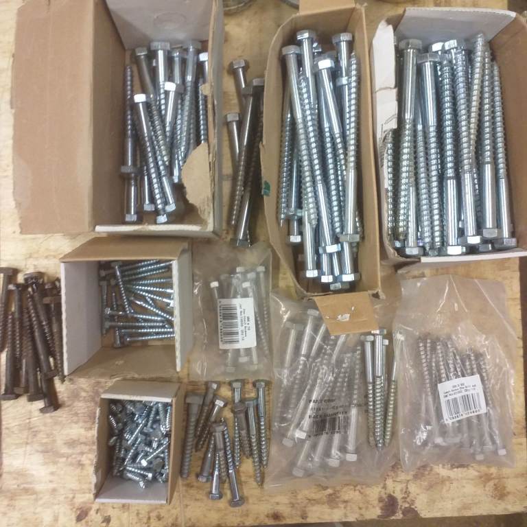 Coach screws and wall bolts