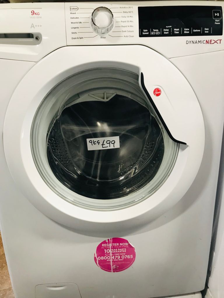 🚚Hoover 9KG load  big size drum washing machine can deliver £99