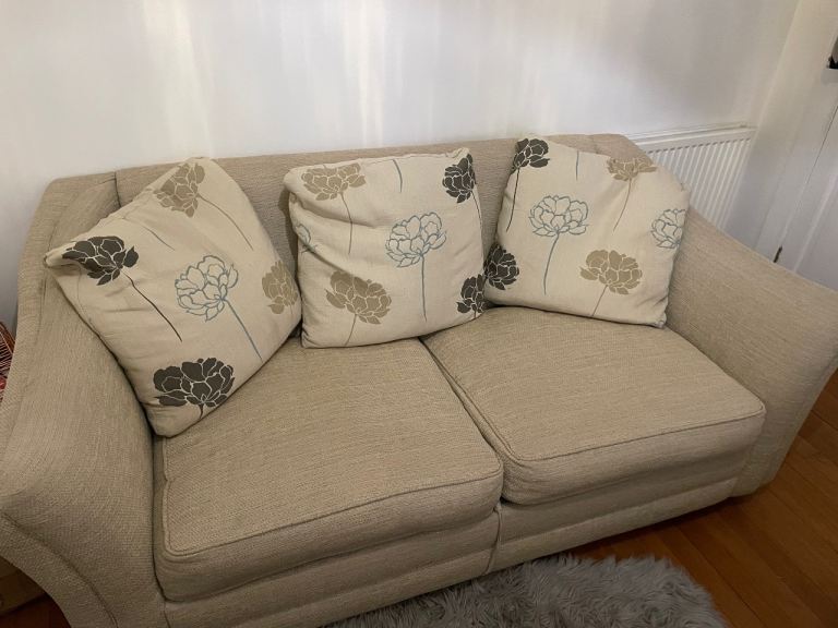 Beautiful cream DFS sofa bed