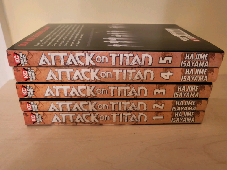 Attack on Titan Manga Books Volumes 1-5
