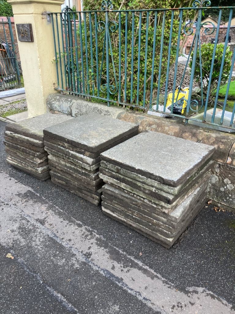 Old granite slabs