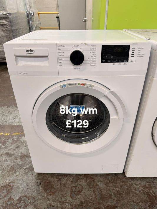 Beko 8kg washing machine 🌟 Free Delivery 🌟 120 Days Warranty 🌟 