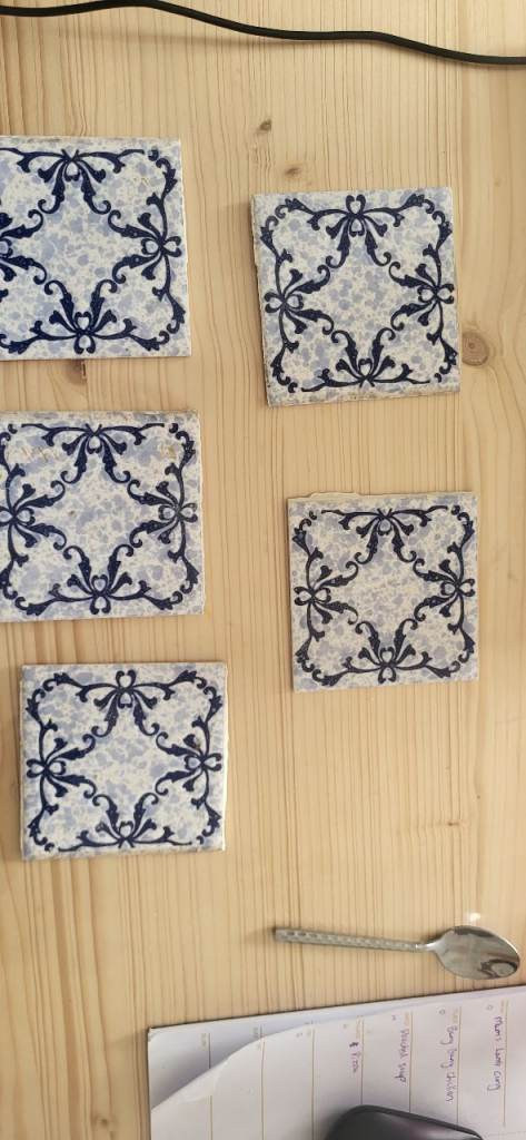 Vintage ceramic wall tiles