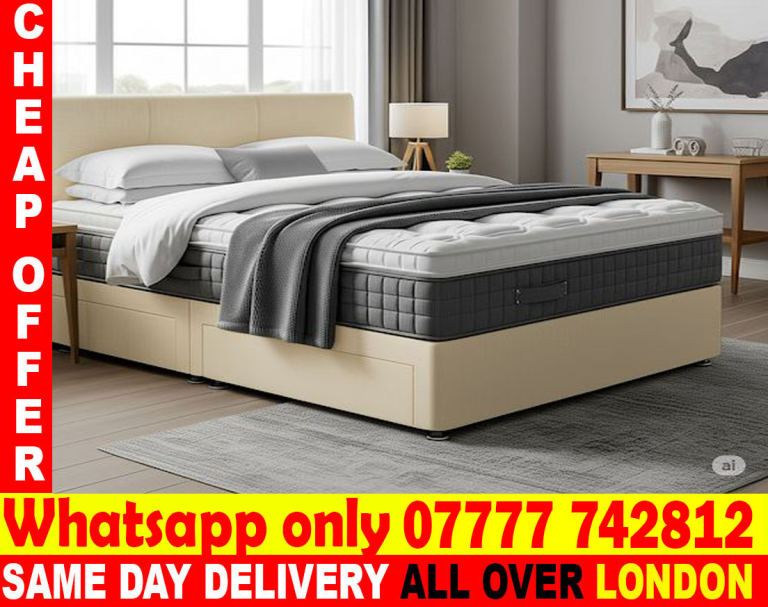 -- FREE DELIVERY: -SMALL DOUBLE - SINGLE - DOUBLE BED AND MATTRESS ---(ytdsg)