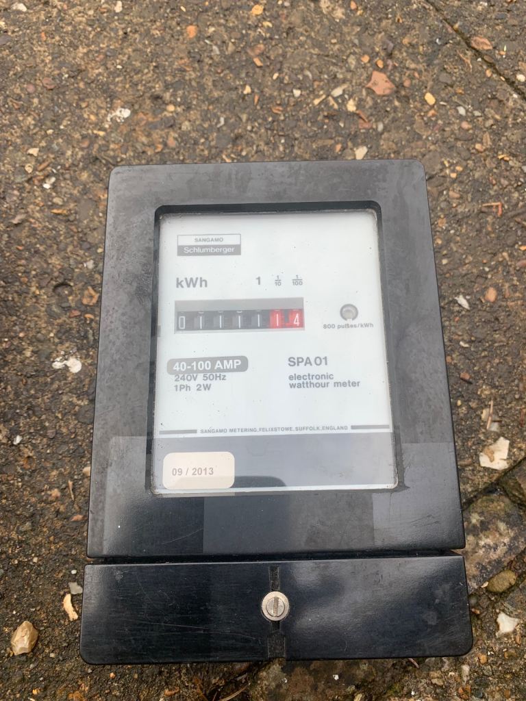 Landlords electric sub meter / unit countet